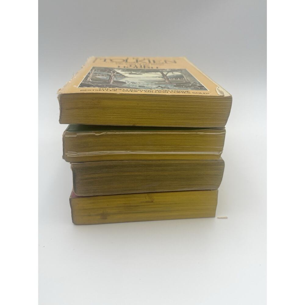 Lord of the Rings JRR Tolkien Box Set 1986 Ballantine 4 Paperback Books, Hobbit - Picture 10 of 16
